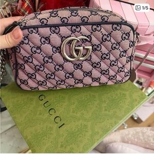 Authentic Gucci GG Mormont multicolor shoulder bag